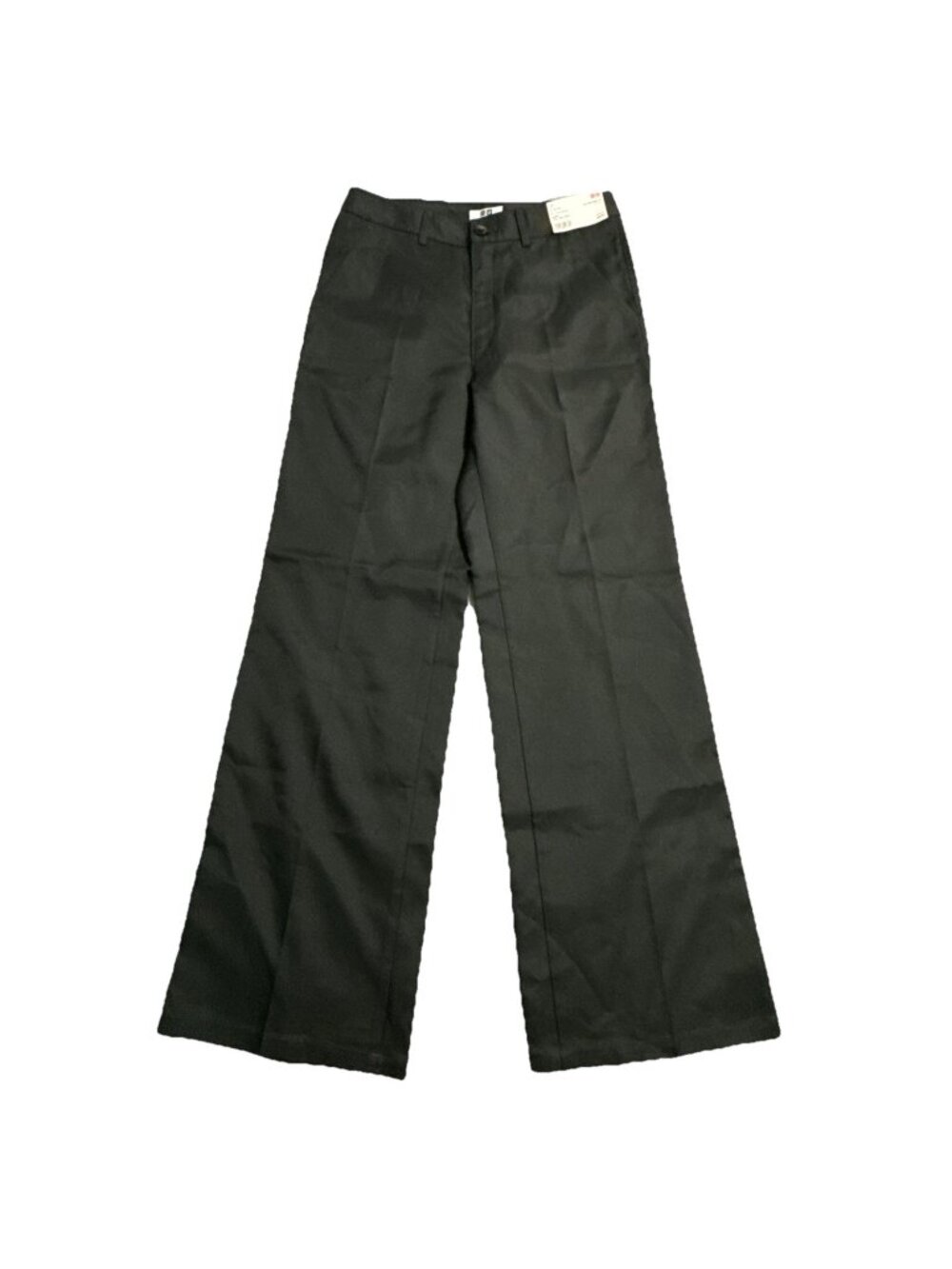 NWT - Uniqlo Women Dark Gray Twill Wide Pants Size 6 RN139864